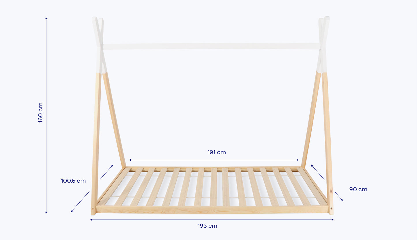 Bodenbett Tipi Kinder - Montessori bett