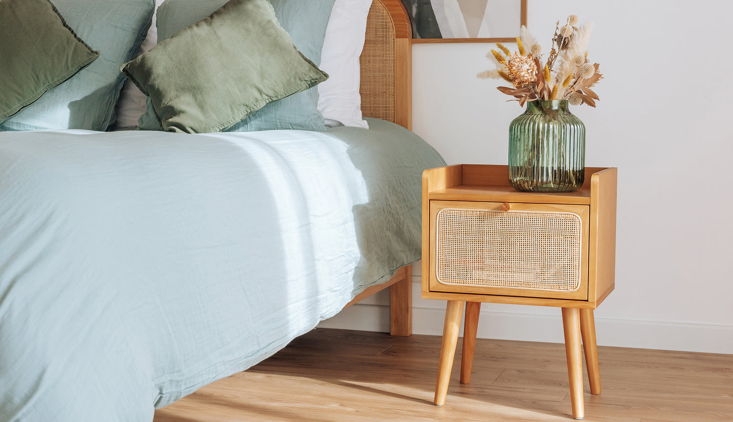 Geflochtenem Rattan