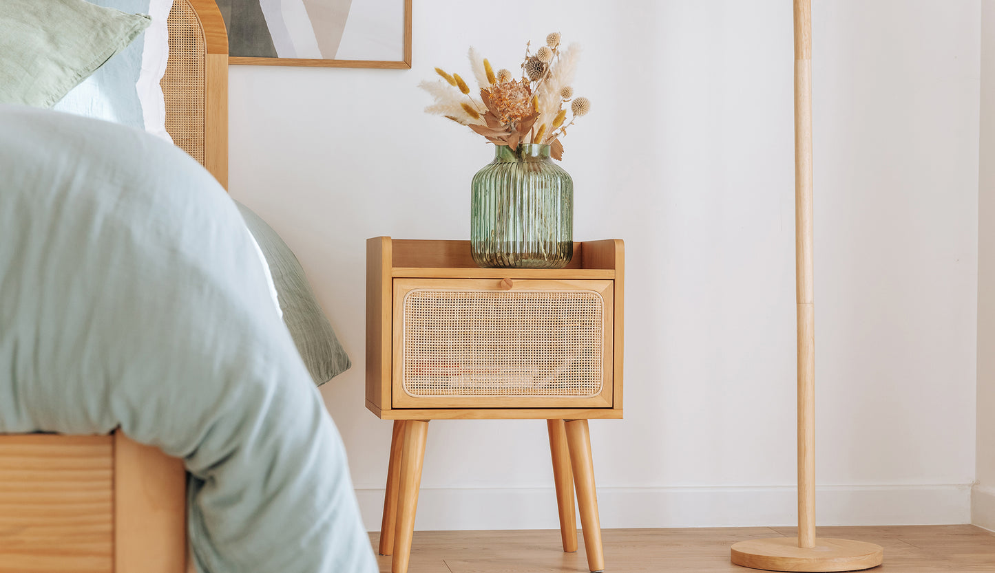 Geflochtenem Rattan