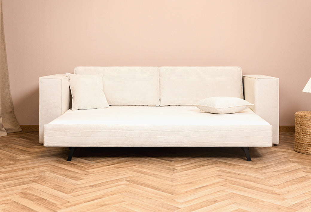 Schlafsofa Creme