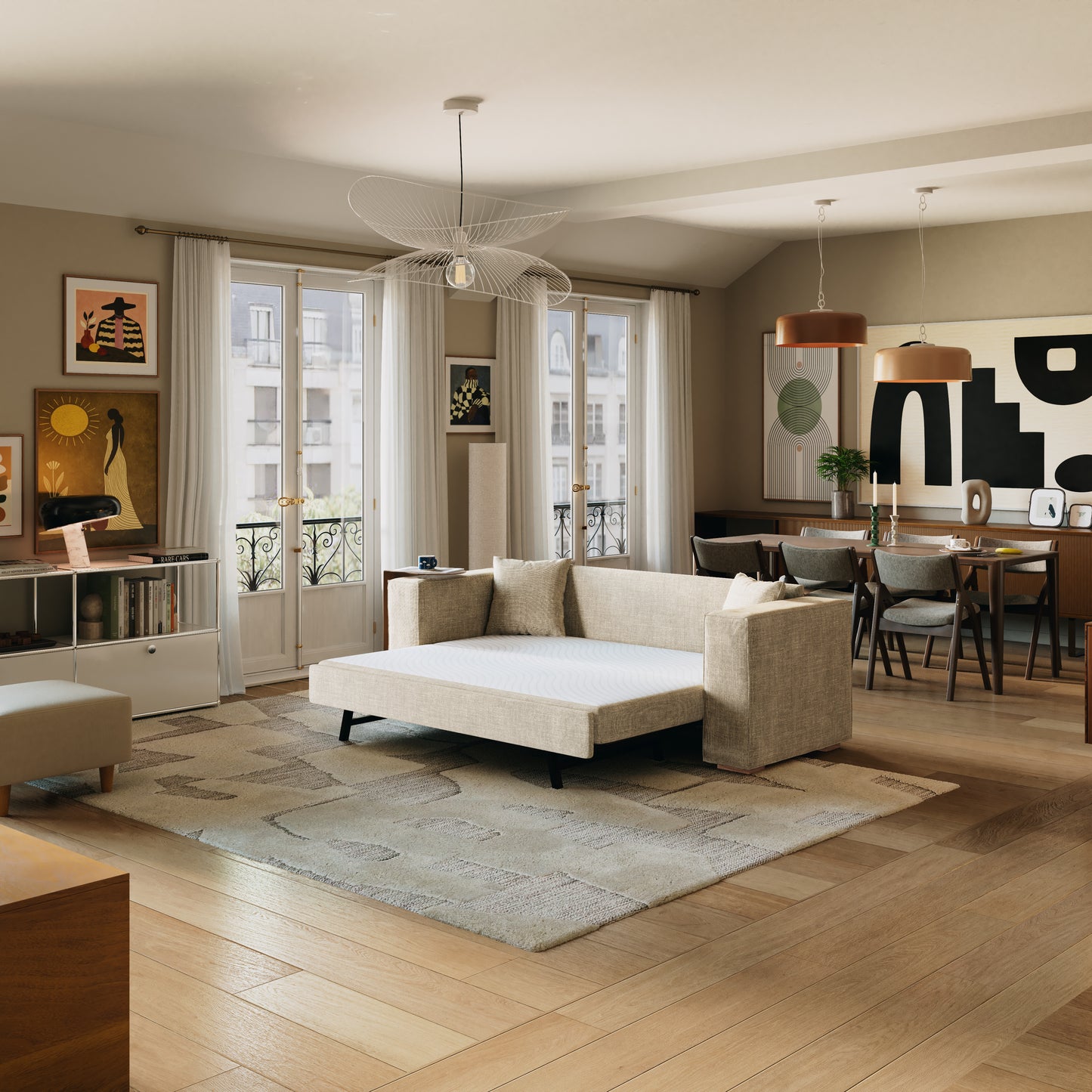 beige schlafsofa dauerschlafer​