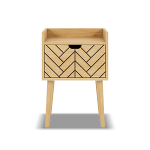 Nachttisch aus Holz Alba