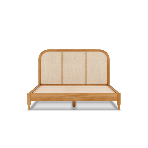 Kopfteil aus geflochtenem Rattan