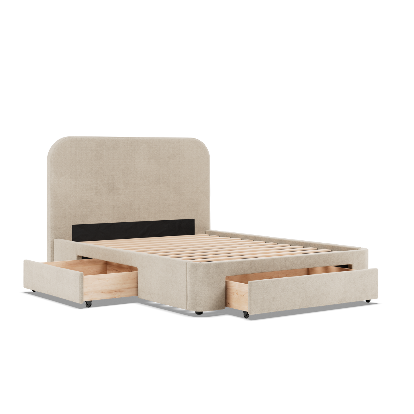 2 Schubladen an den Seiten + 1 große Schublade vorne