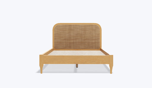 Kopfteil aus geflochtenem Rattan