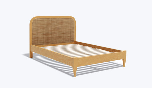 Kopfteil aus geflochtenem Rattan