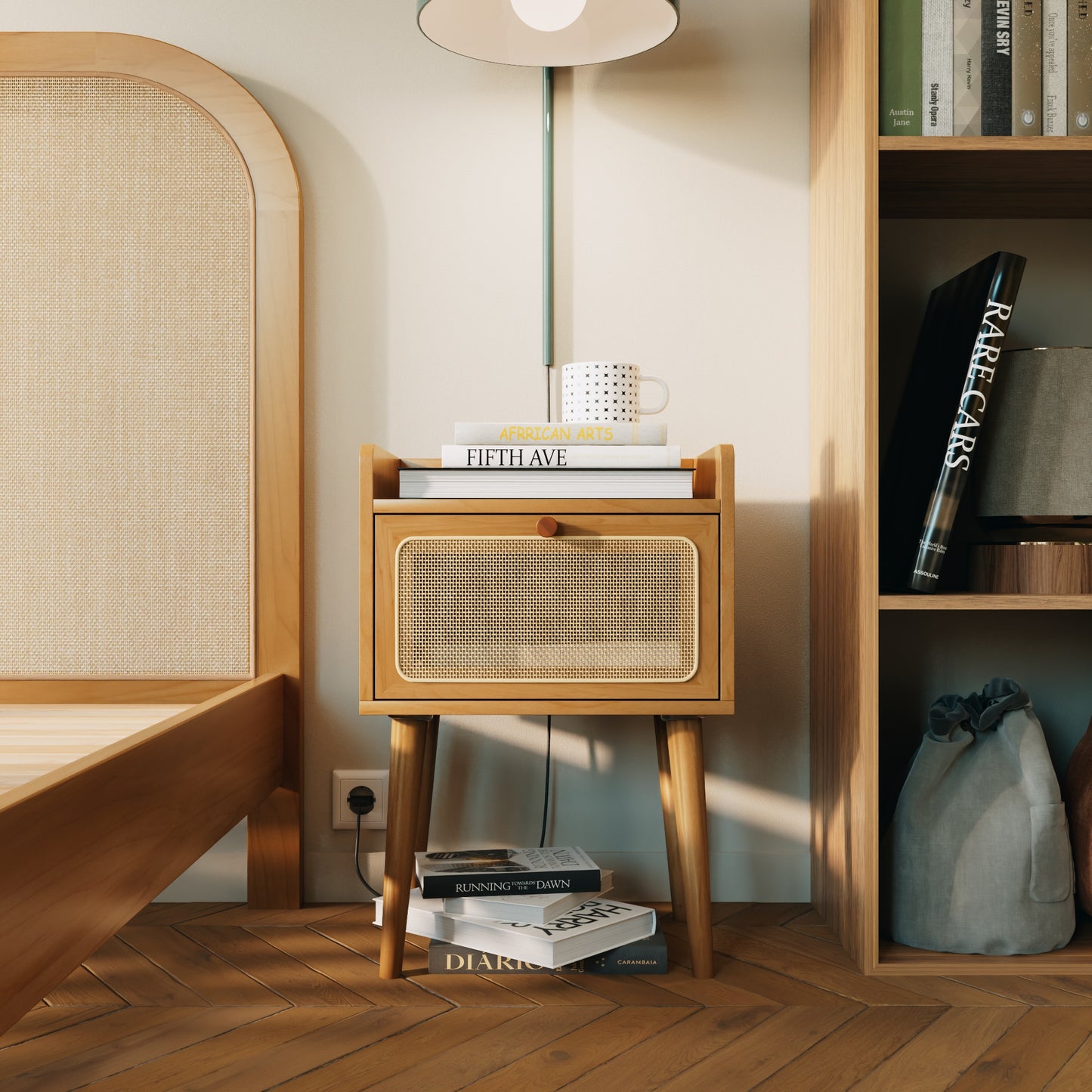 Geflochtenem Rattan,x1