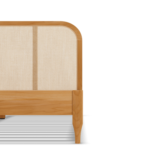 Kopfteil aus geflochtenem Rattan